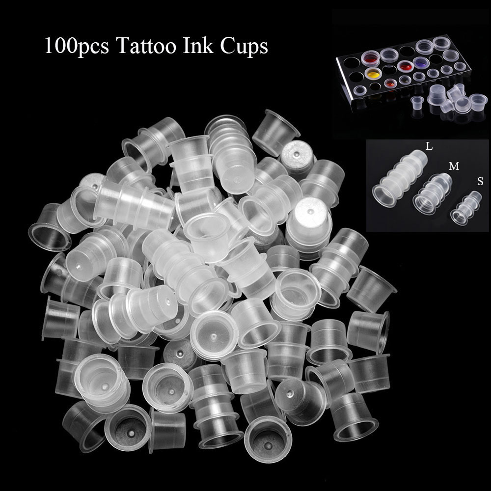 Calligraphy Ink Bottle - Transparente tatuagem pigmento copos, titular da