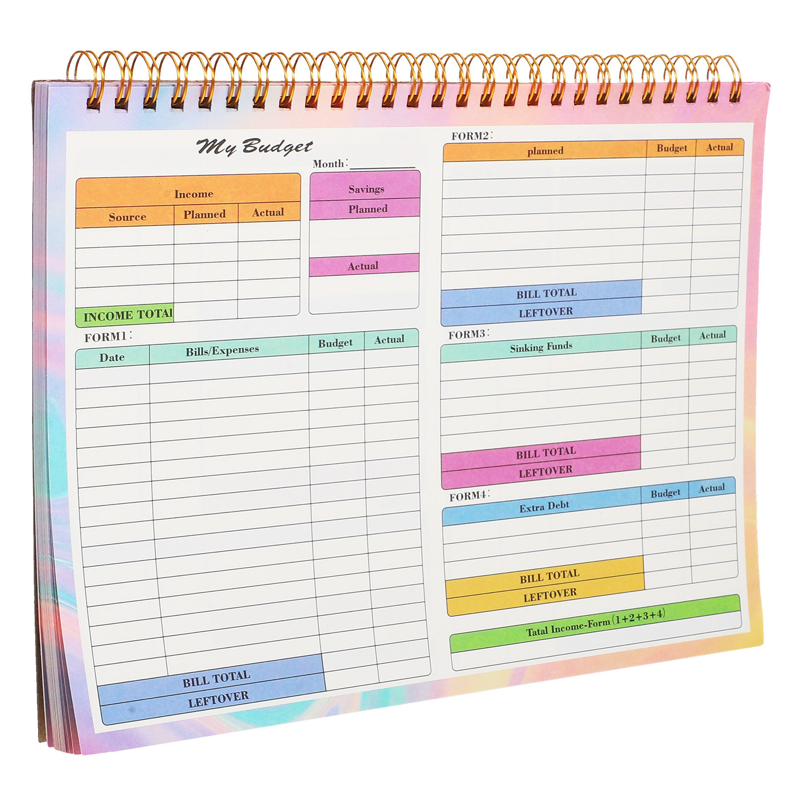 Planner Weekly Budget - Caderno Financeiro B5: Organizador Diário e