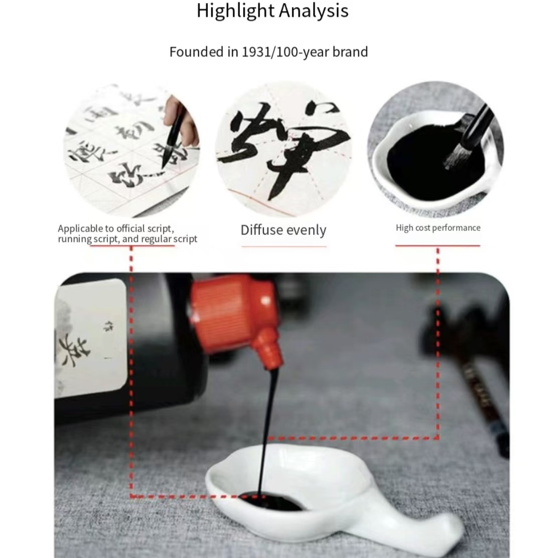 Tinta Líquida Preta para Calig - Calligraphy Ink Bottle avaliação e preço