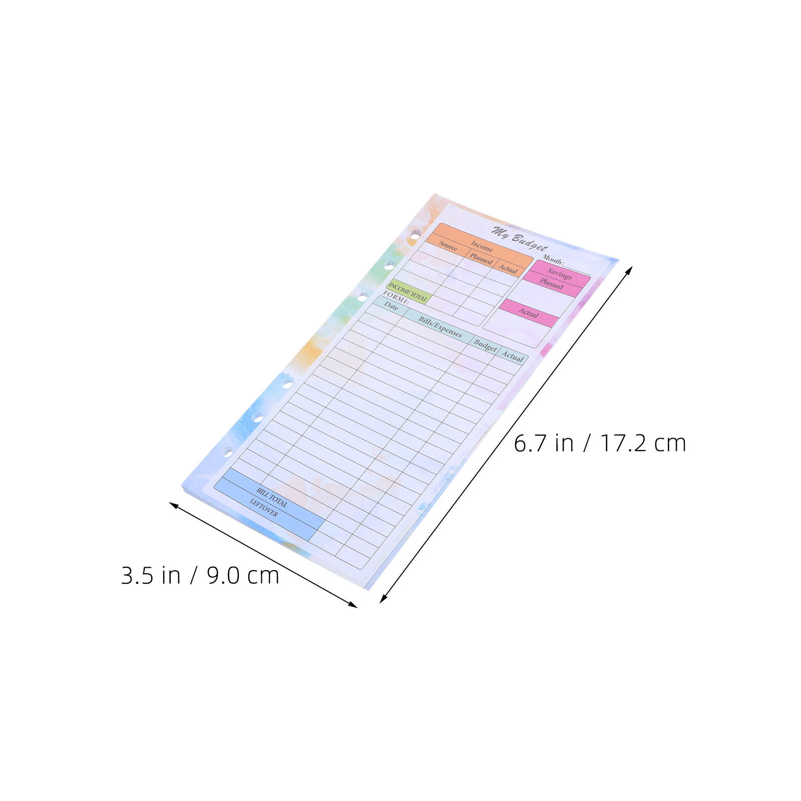 28 Folhas A6 para Planner: Ref - Planner Weekly Budget avaliação e preço