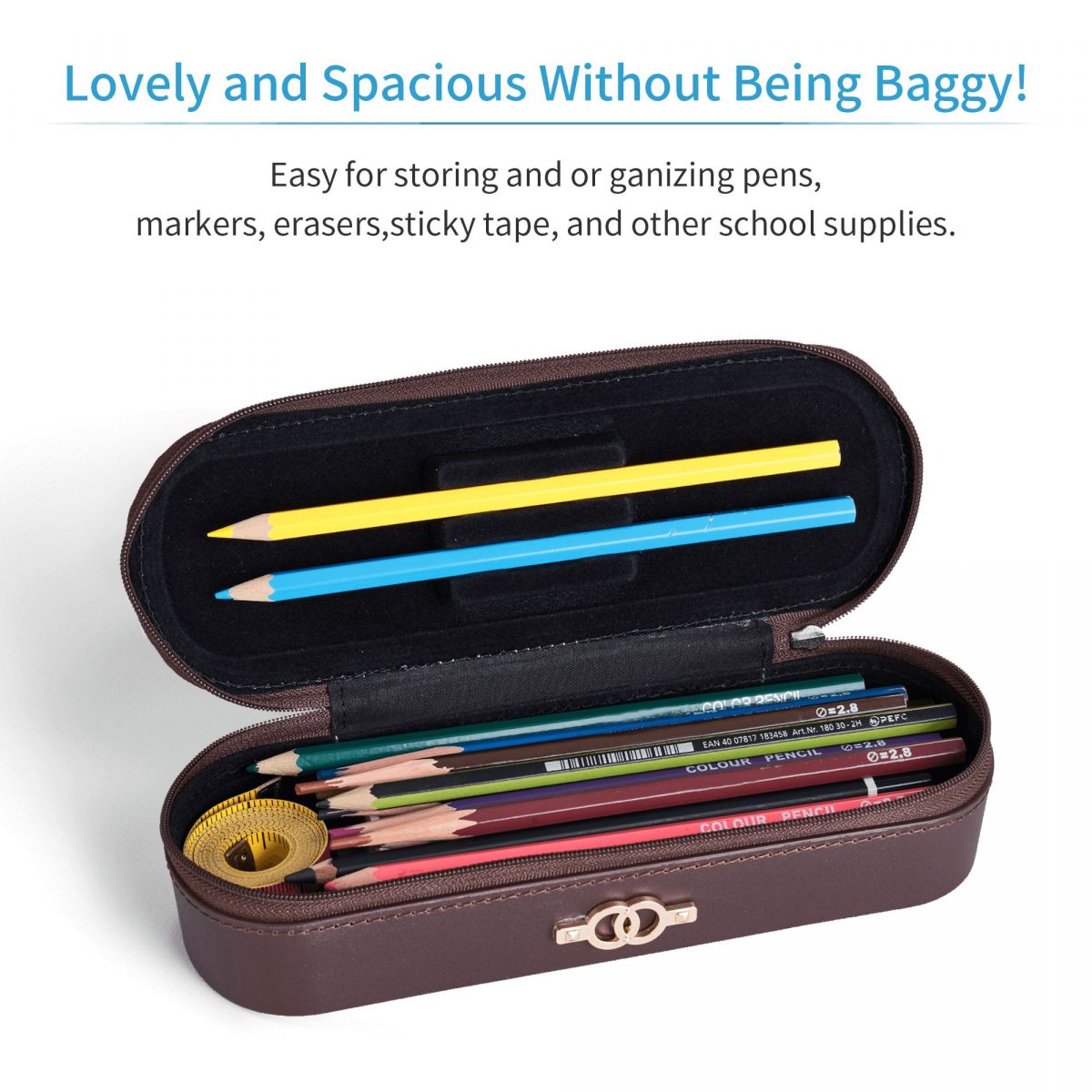 Estojo de couro para lápis, Al - Office Supply Vs Stationery avaliação e preço