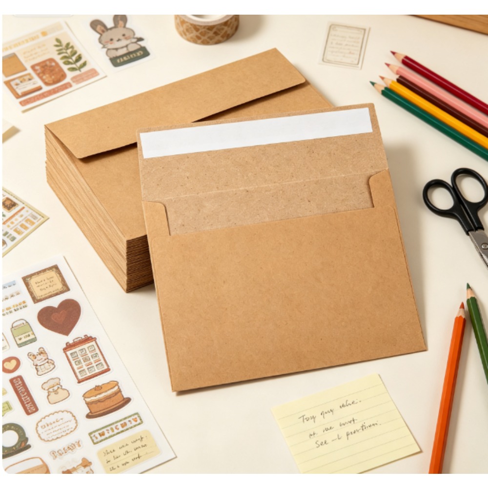 Pacote com 50 envelopes de pap - Letter Envelope Kraft avaliação e preço