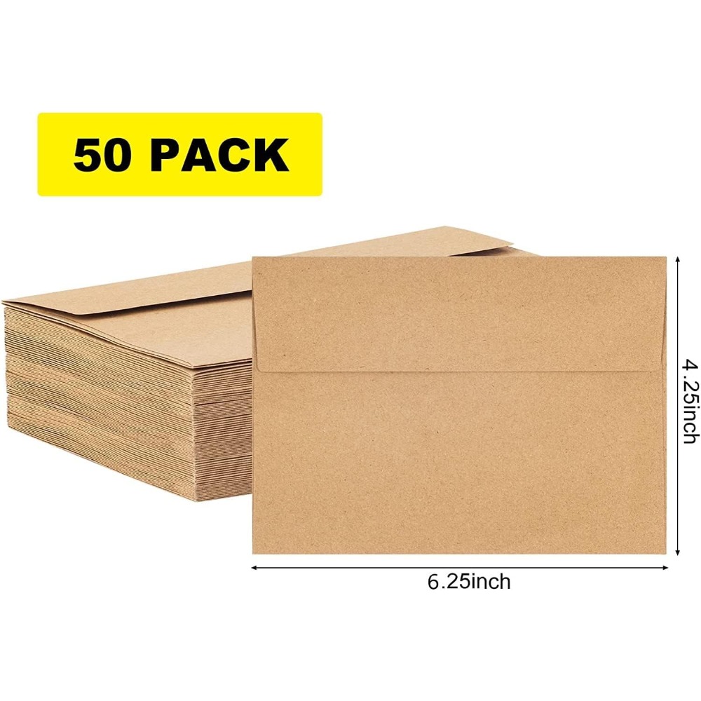 Pacote com 50 envelopes de pap - Letter Envelope Kraft avaliação e preço