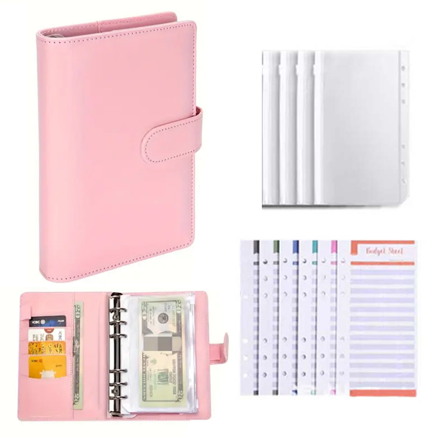 Pasta de orçamento de couro pu - Planner Weekly Budget avaliação e preço