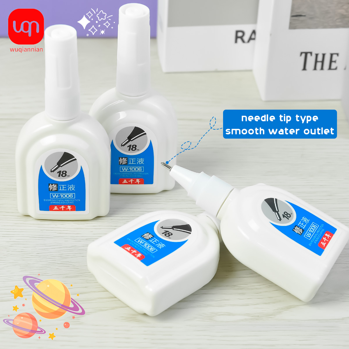 WQN-1/3/6PCS Fluido de correçã - Correction Fluid White avaliação e preço