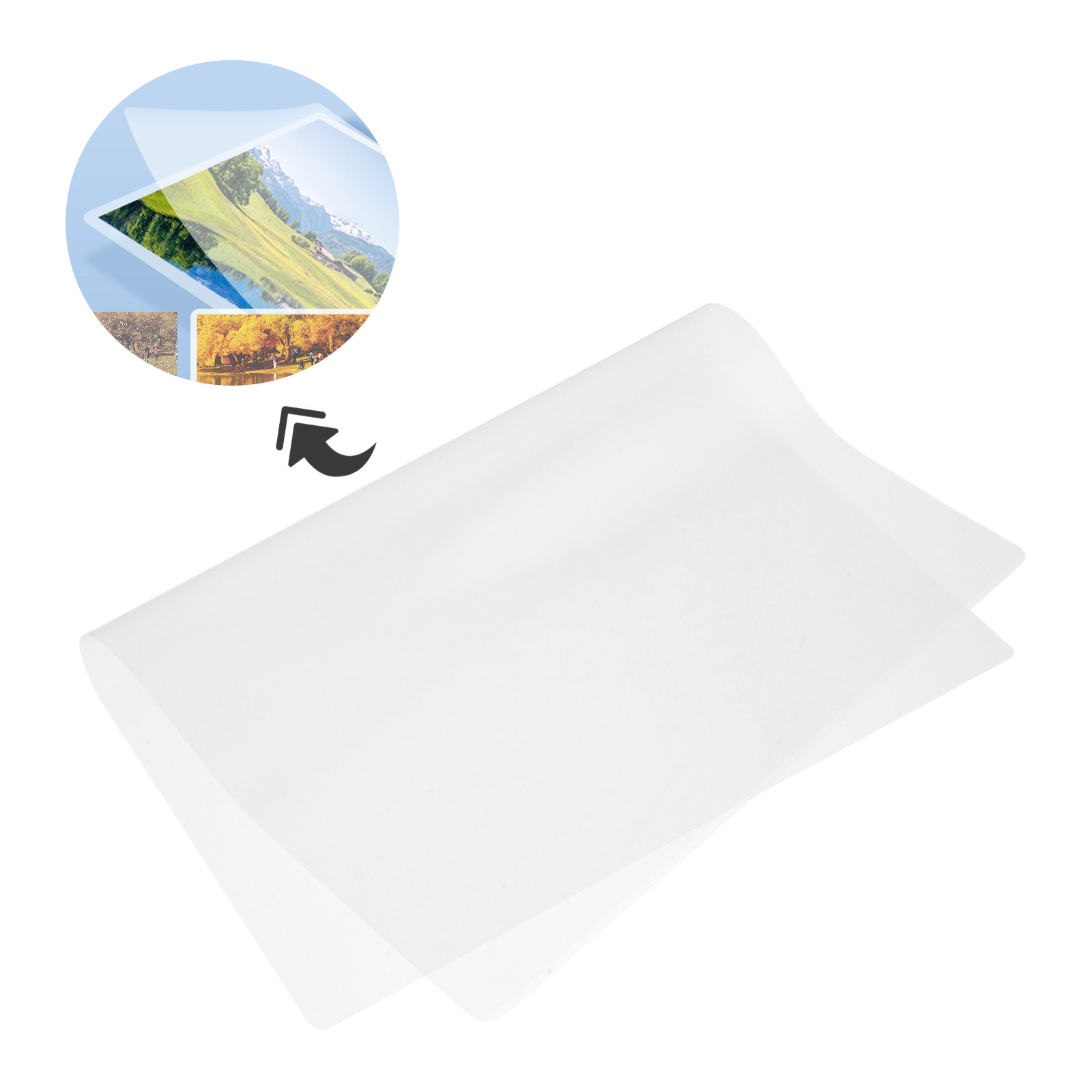 100 Folhas de Bolsas de Lamina - Document Laminator Pouch avaliação e preço